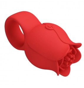 PRETTY LOVE - Jae Rose Finger Vibrator Ring (Chargeable - Red)
